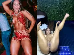 RJ’s famous Mulher Fruta live-streaming naked and drunk by the pool