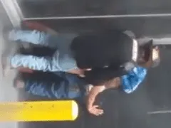 Real amateur footage of hot girl having fun with two perverts at a pedestrian party