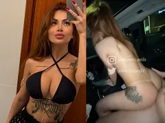 Redhead from the job fulfills taxi driver fan’s dream and fucks him in the car at dawn