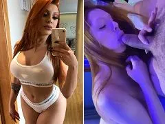 Perfect redhead Isadora Martinez sucking with flair